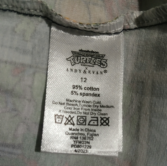 TMNT × Andy & Evan Comic Book Print Tee, Multicolor Kids Size: 12 - Picture 7 of 9